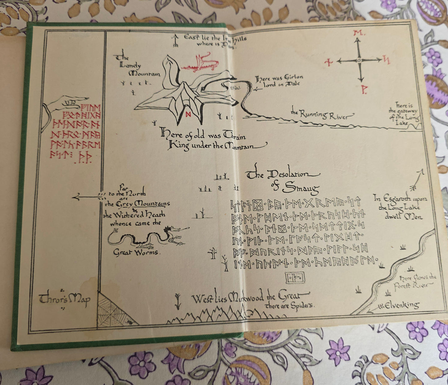 1975 The Hobbit by JRR Tolkien - With Lovely Dust Wrapper