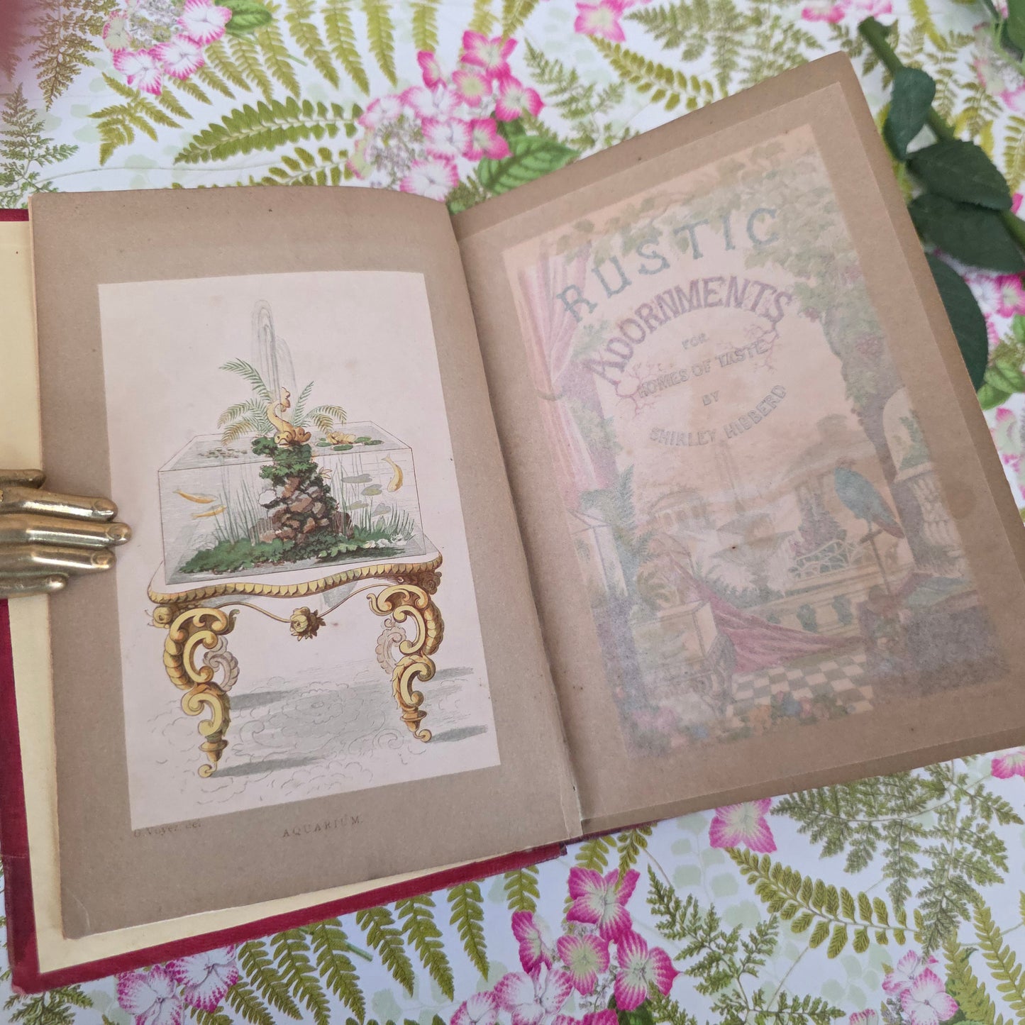 1856 Rustic Adornments by Shirley Hibberd - Richly Illustrated Antique Book