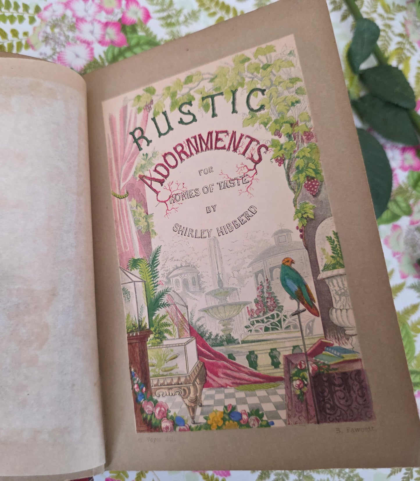 1856 Rustic Adornments by Shirley Hibberd - Richly Illustrated Antique Book
