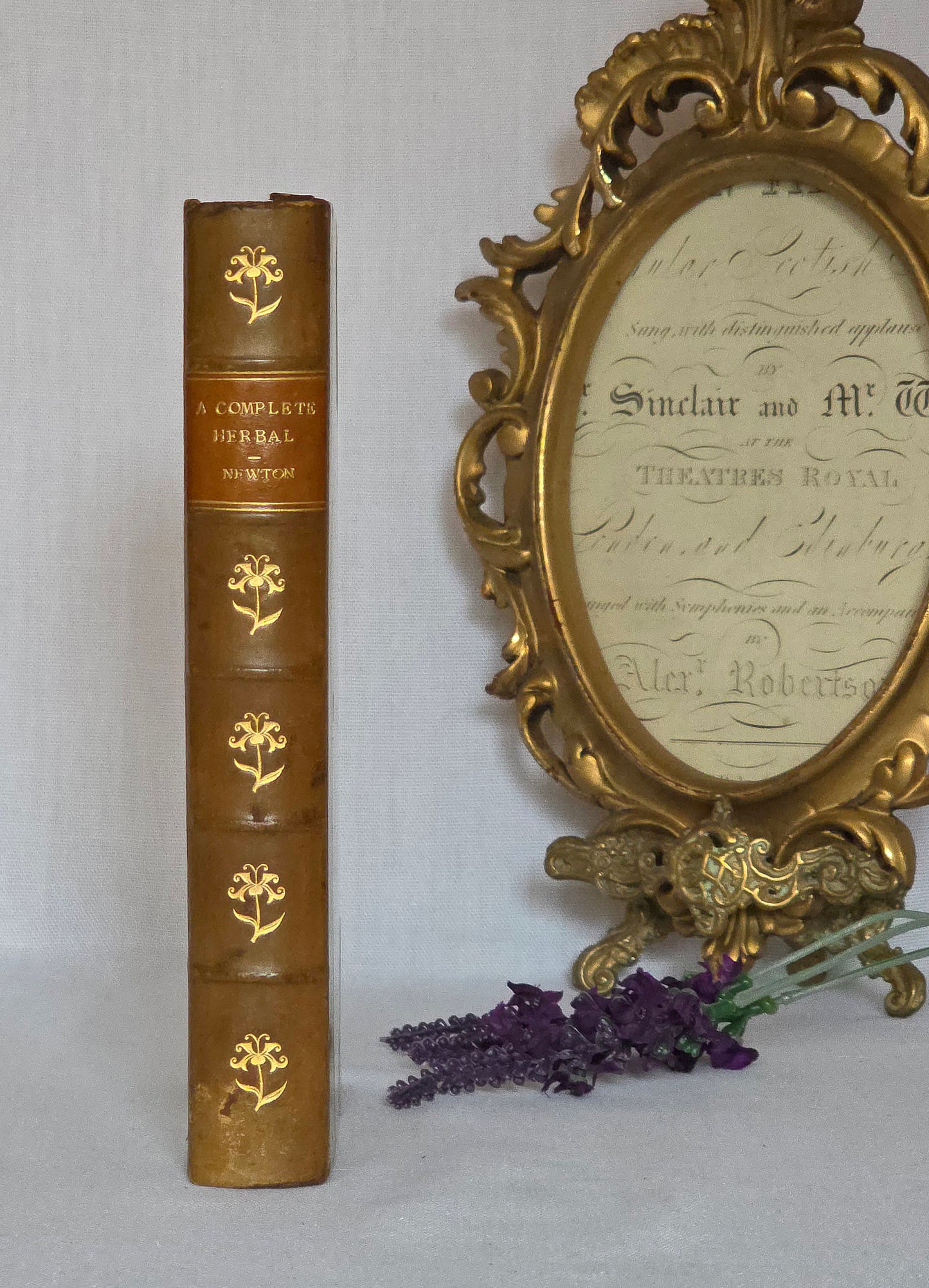 1805 A Complete Herbal - James Newton - Fine Binding - 175 Engraved Plates