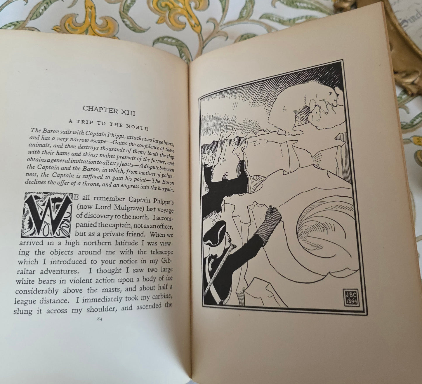 1929 The Surprising Adventures of Baron Munchausen - Illustrated Antique Book