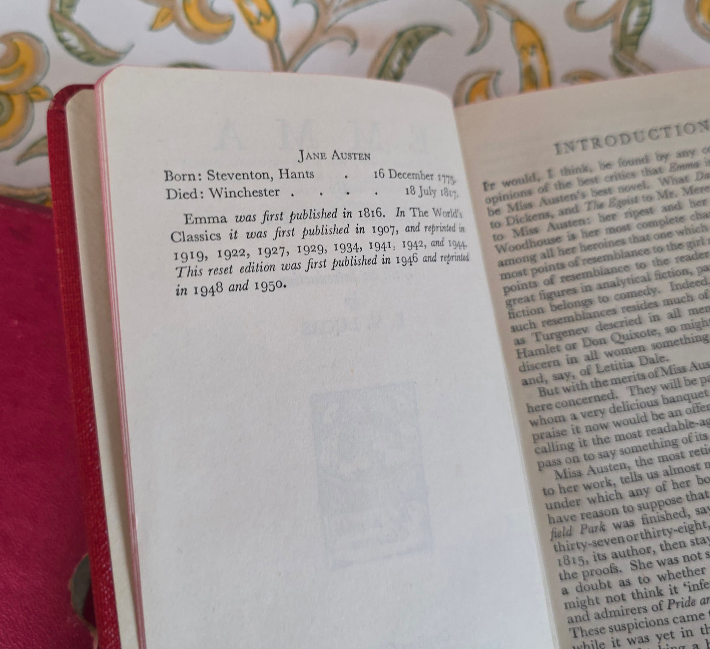 1950 Emma by Jane Austen - Slipcased Vintage Book