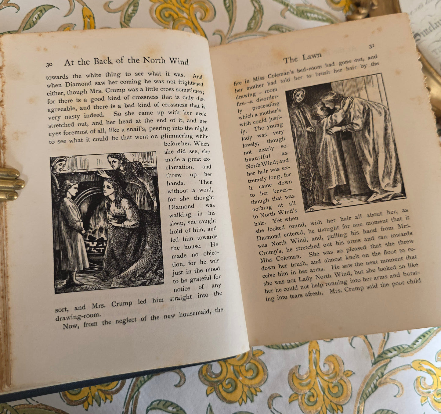 RESERVED RESERVED c1905 At the Back of the North Wind by George Macdonald - Illustrated Antique Book