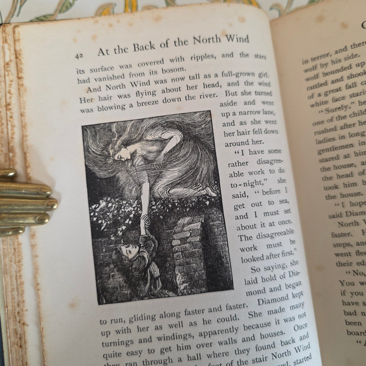 RESERVED RESERVED c1905 At the Back of the North Wind by George Macdonald - Illustrated Antique Book