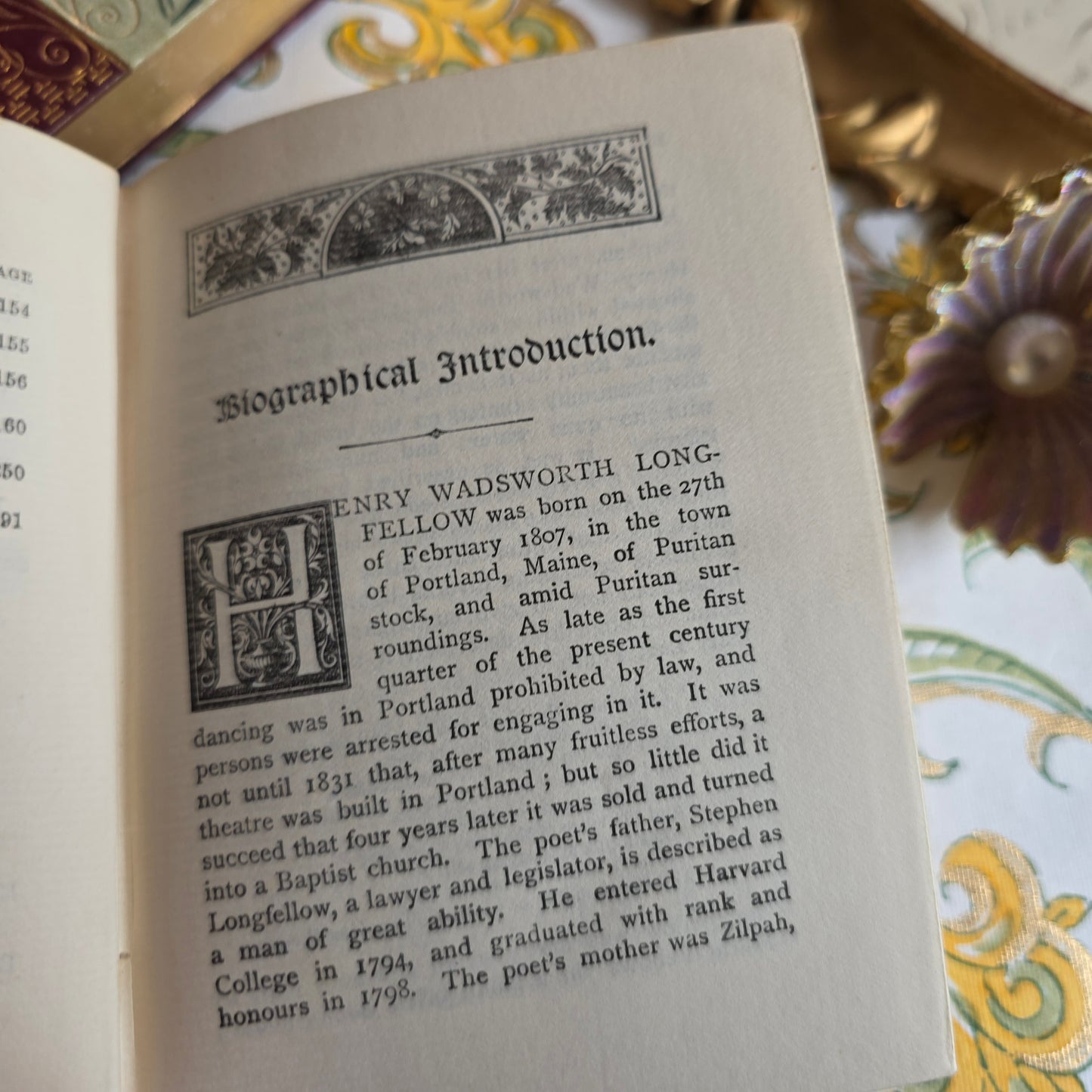 1890s Longfellow and Emerson Antique Poetry Book Set