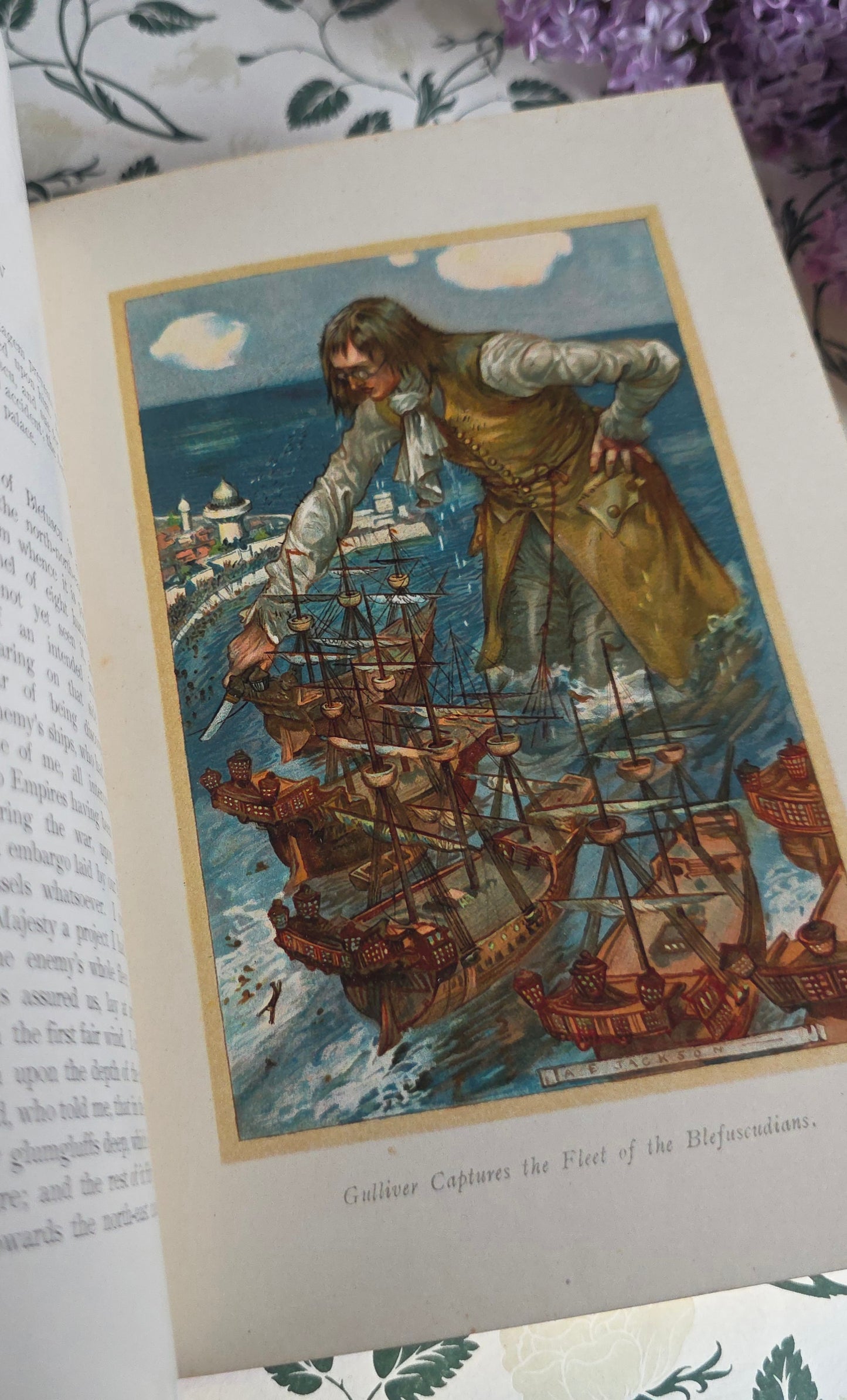 1914 Gulliver's Travels - Illustrated Antique Book