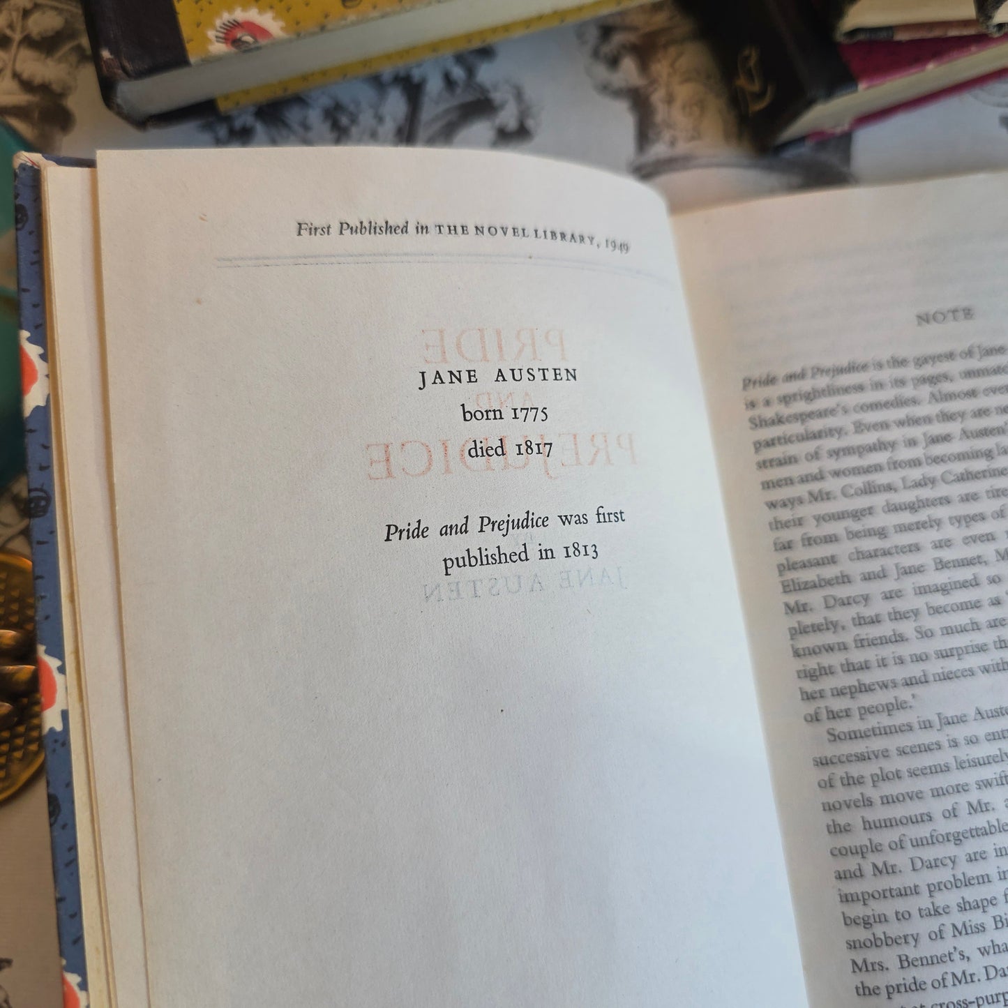 1940s Vintage Set of Jane Austen's Novels / In Very Good Condition