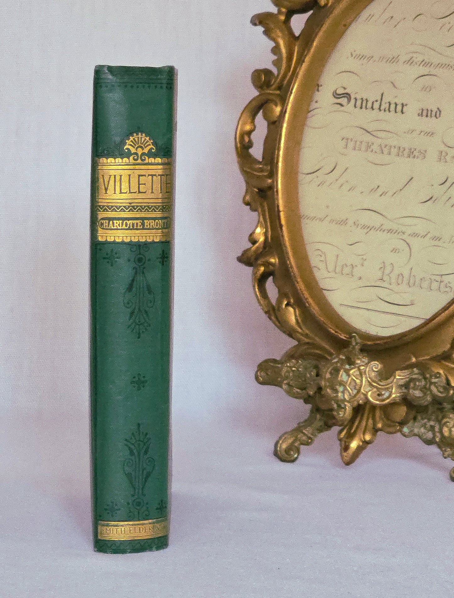1889 Villette by Currer Bell - Antique Charlotte Bronte Book