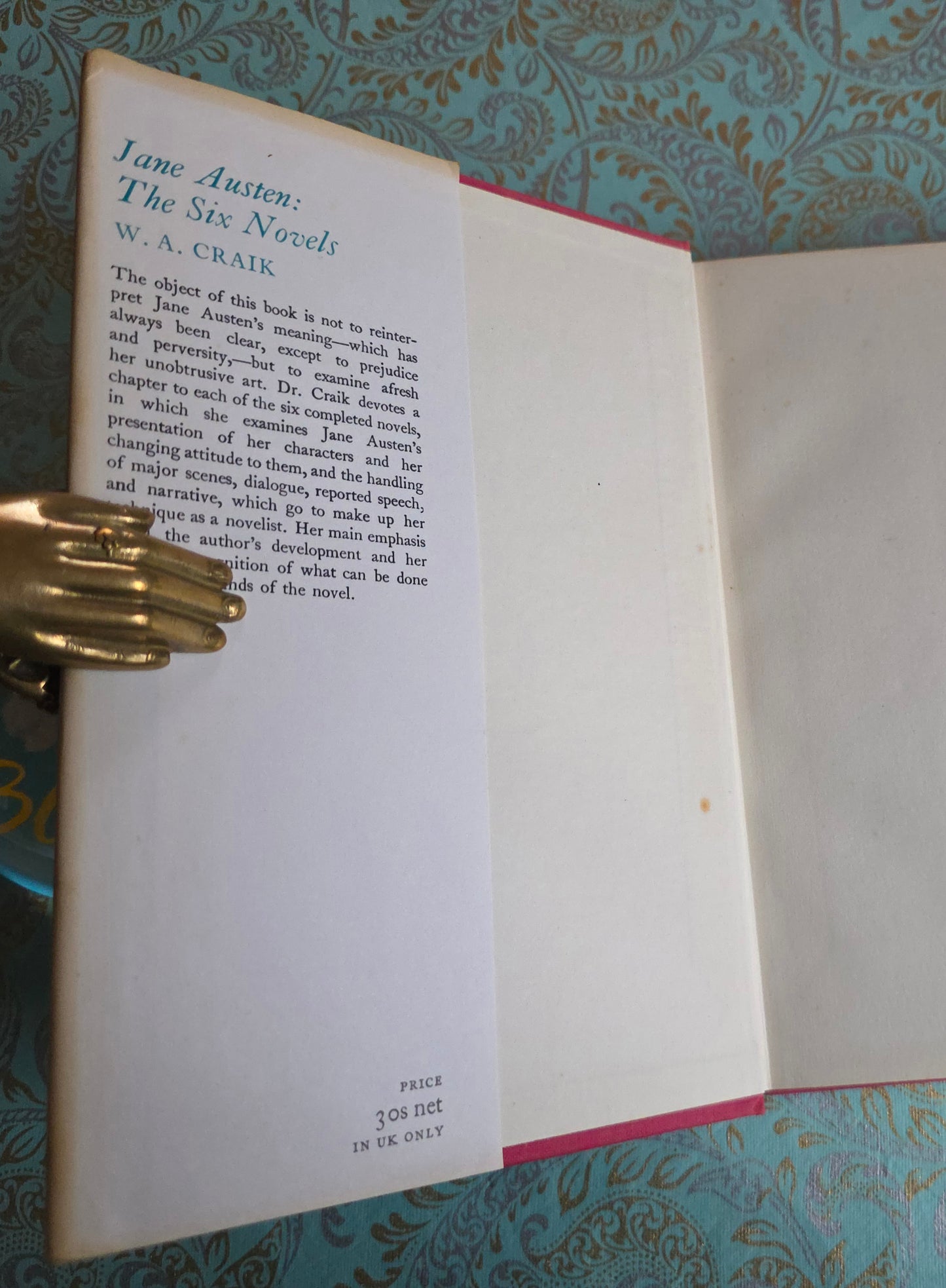 1965 Jane Austen The Six Novels by WA Craik - Vintage Book