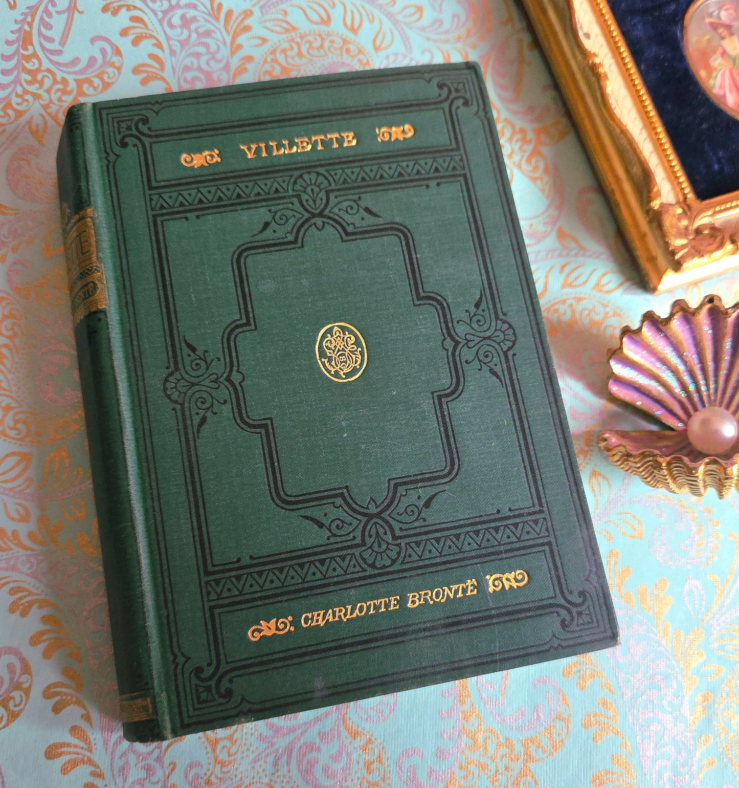1889 Villette by Currer Bell - Antique Charlotte Bronte Book