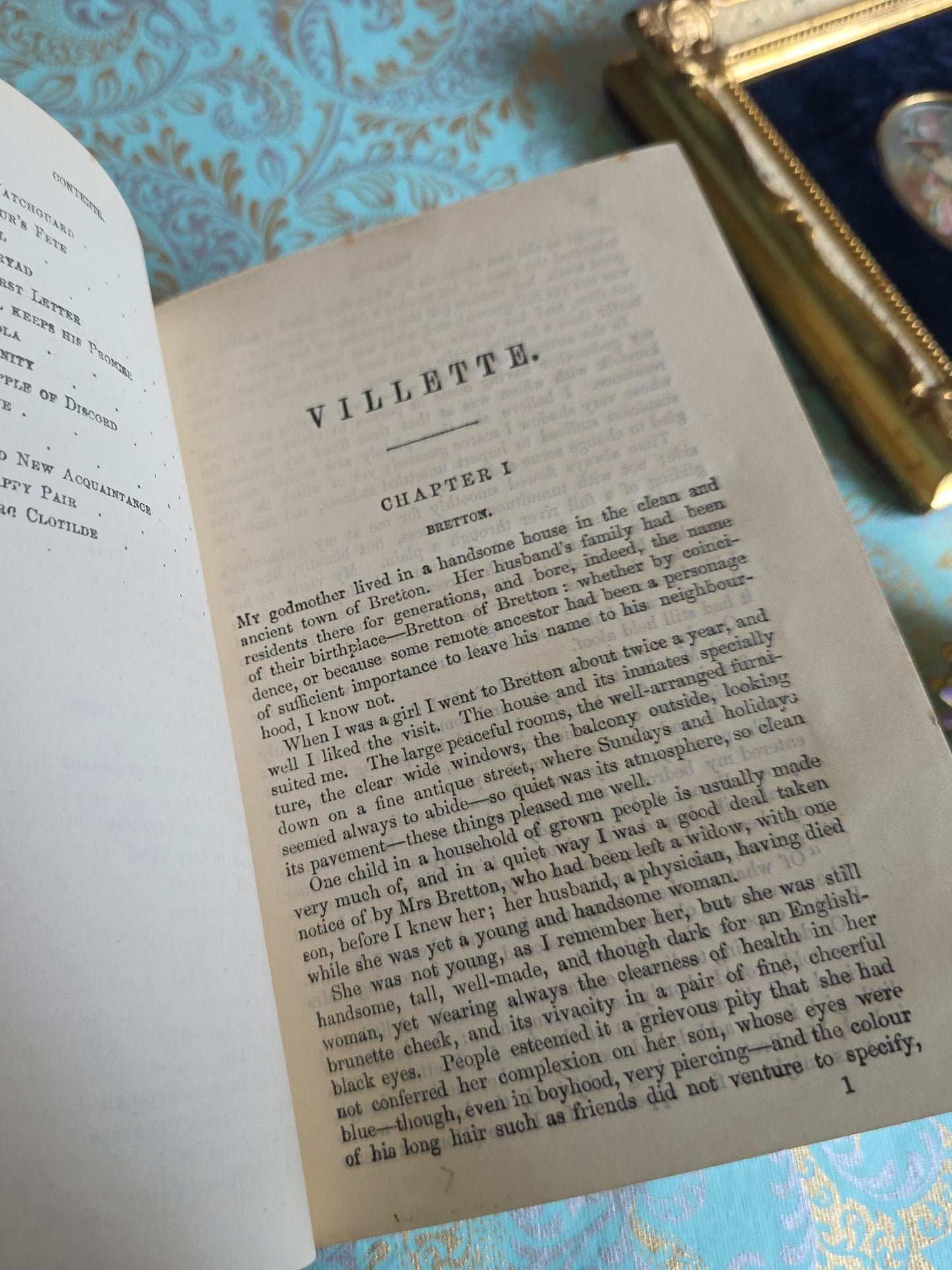 1889 Villette by Currer Bell - Antique Charlotte Bronte Book
