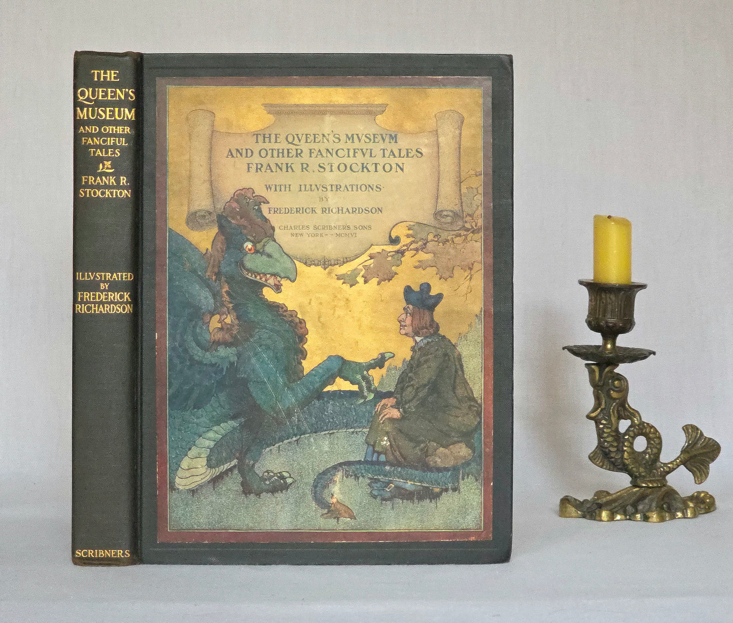 1906 The Queen's Museum and Other Fanciful Tales - Antique Illustrated Book