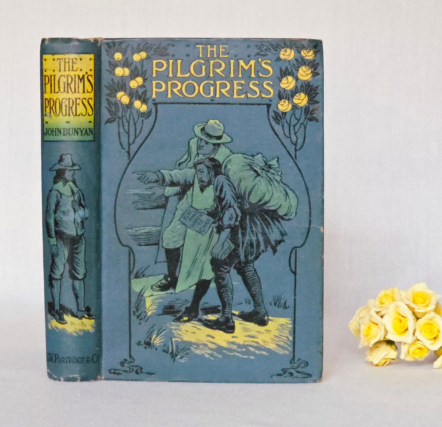 1890s The Pilgrim's Progress by John Bunyan - Illustrated Antique Book