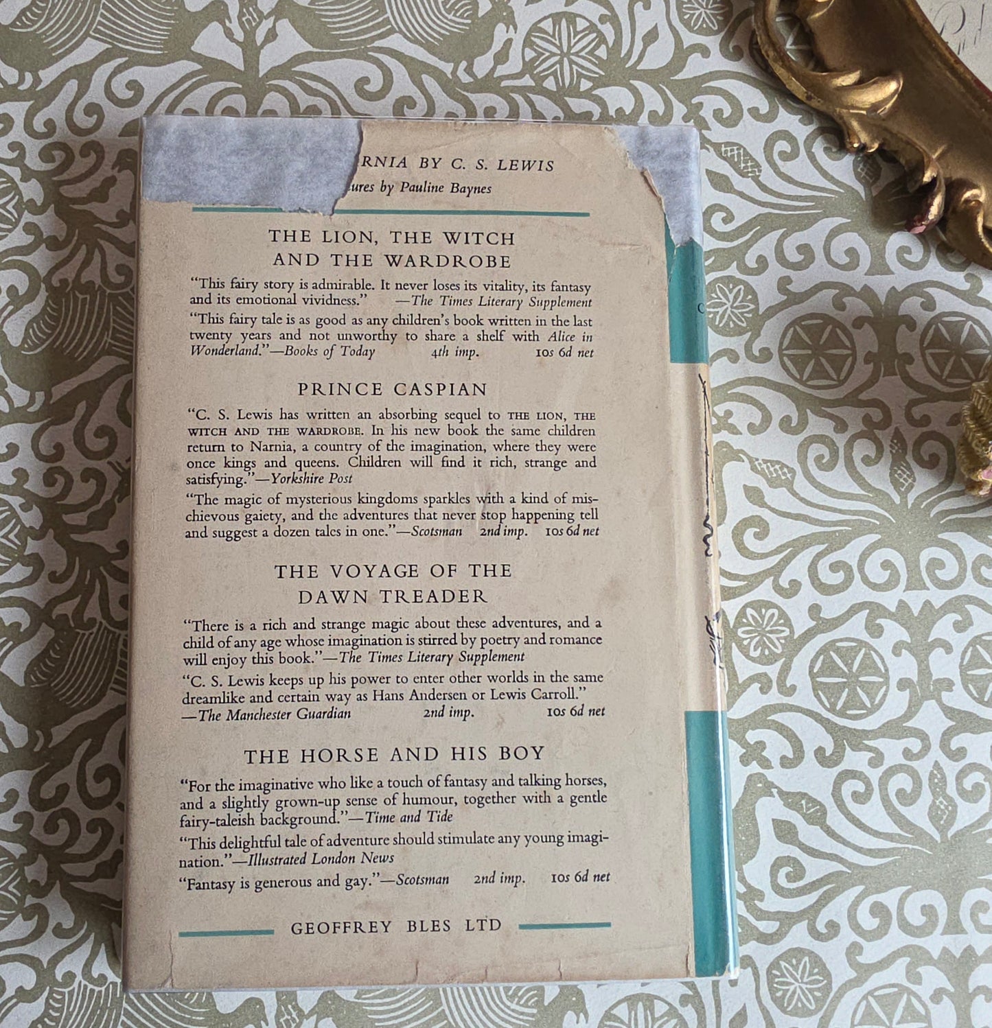 1959 1st Edition, 3rd Impression - The Silver Chair by CS Lewis