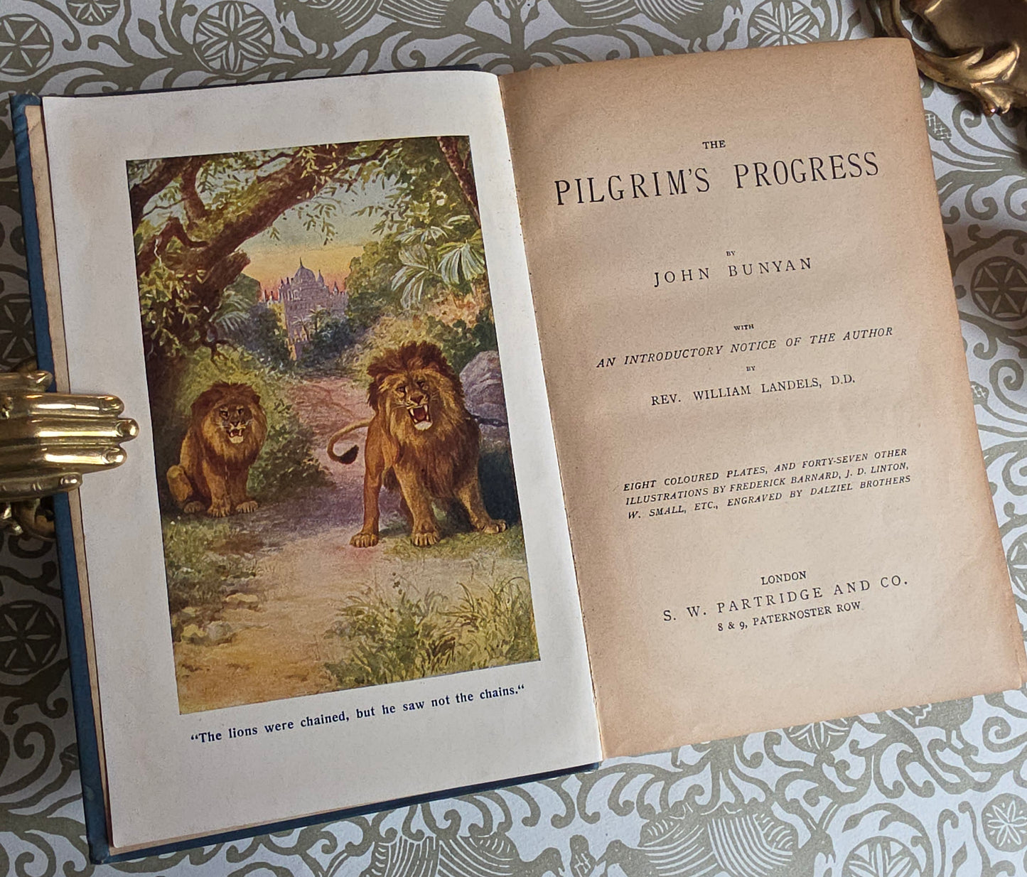 1890s The Pilgrim's Progress by John Bunyan - Illustrated Antique Book