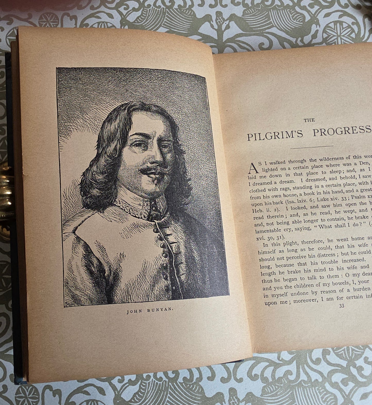 1890s The Pilgrim's Progress by John Bunyan - Illustrated Antique Book