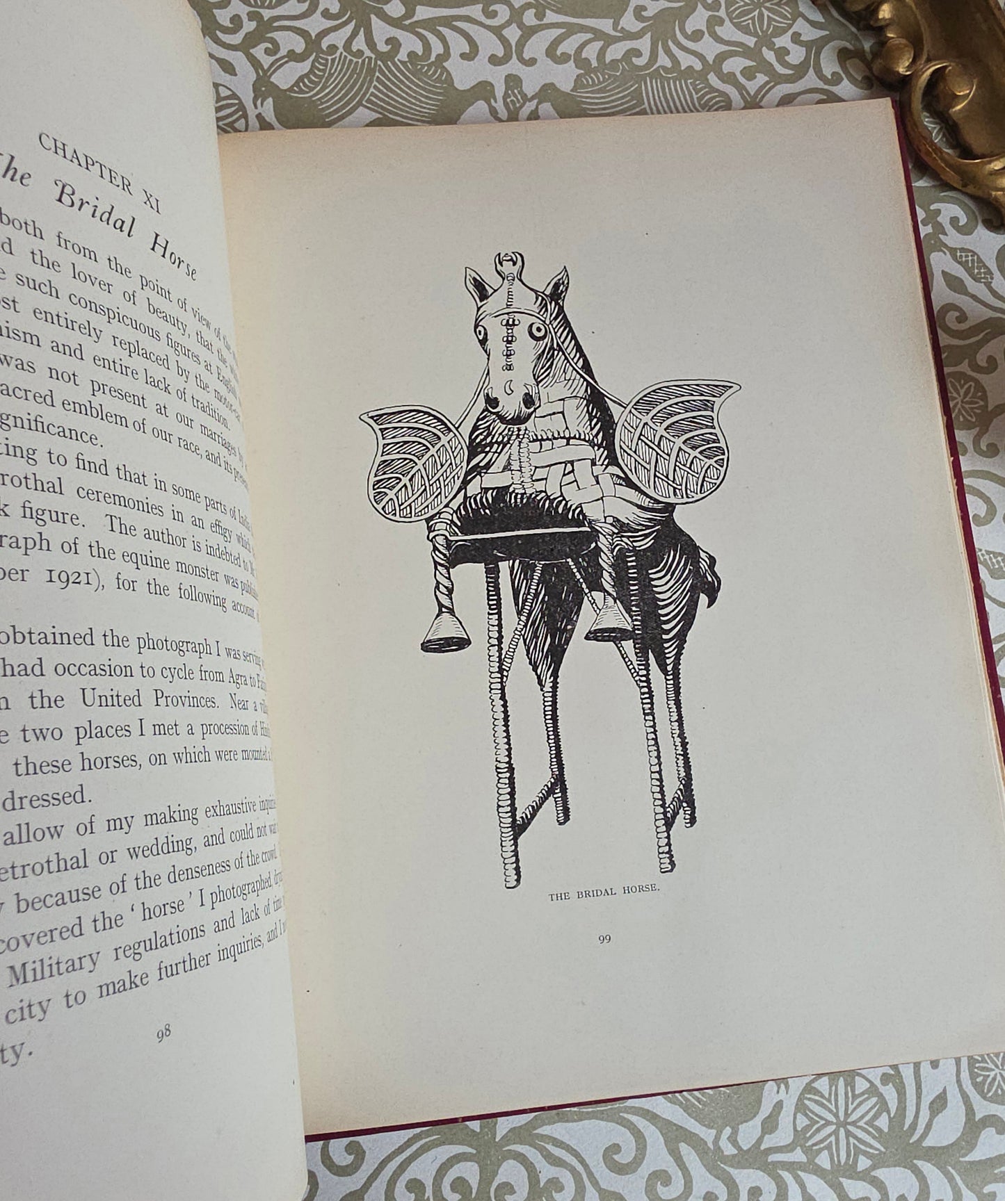 1923 The Horse in Myth and Magic by M Oldfield - Illustrated Antique Book