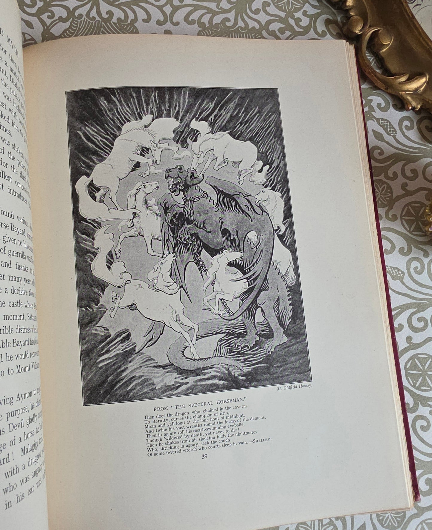 1923 The Horse in Myth and Magic by M Oldfield - Illustrated Antique Book