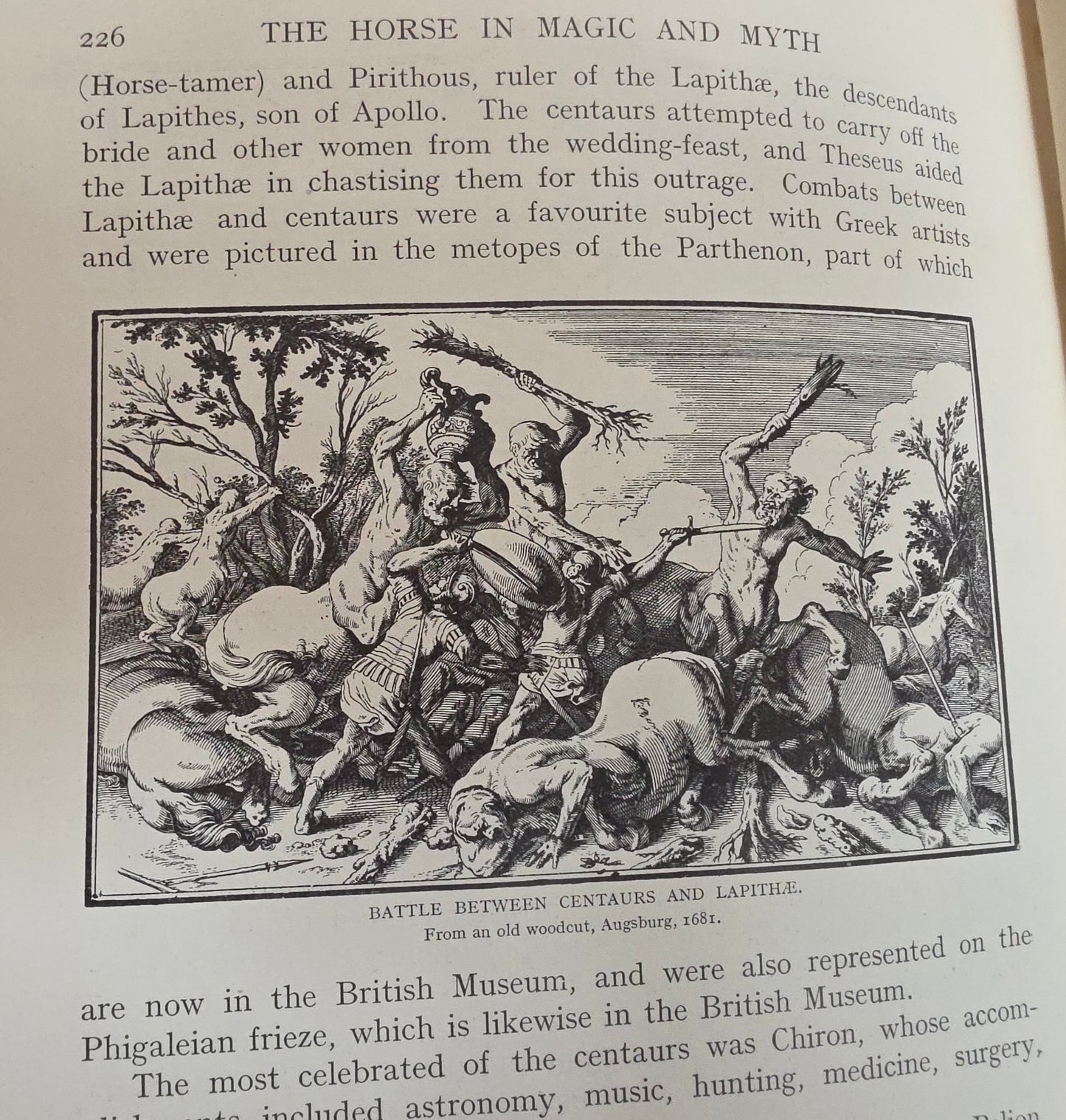 1923 The Horse in Myth and Magic by M Oldfield - Illustrated Antique Book