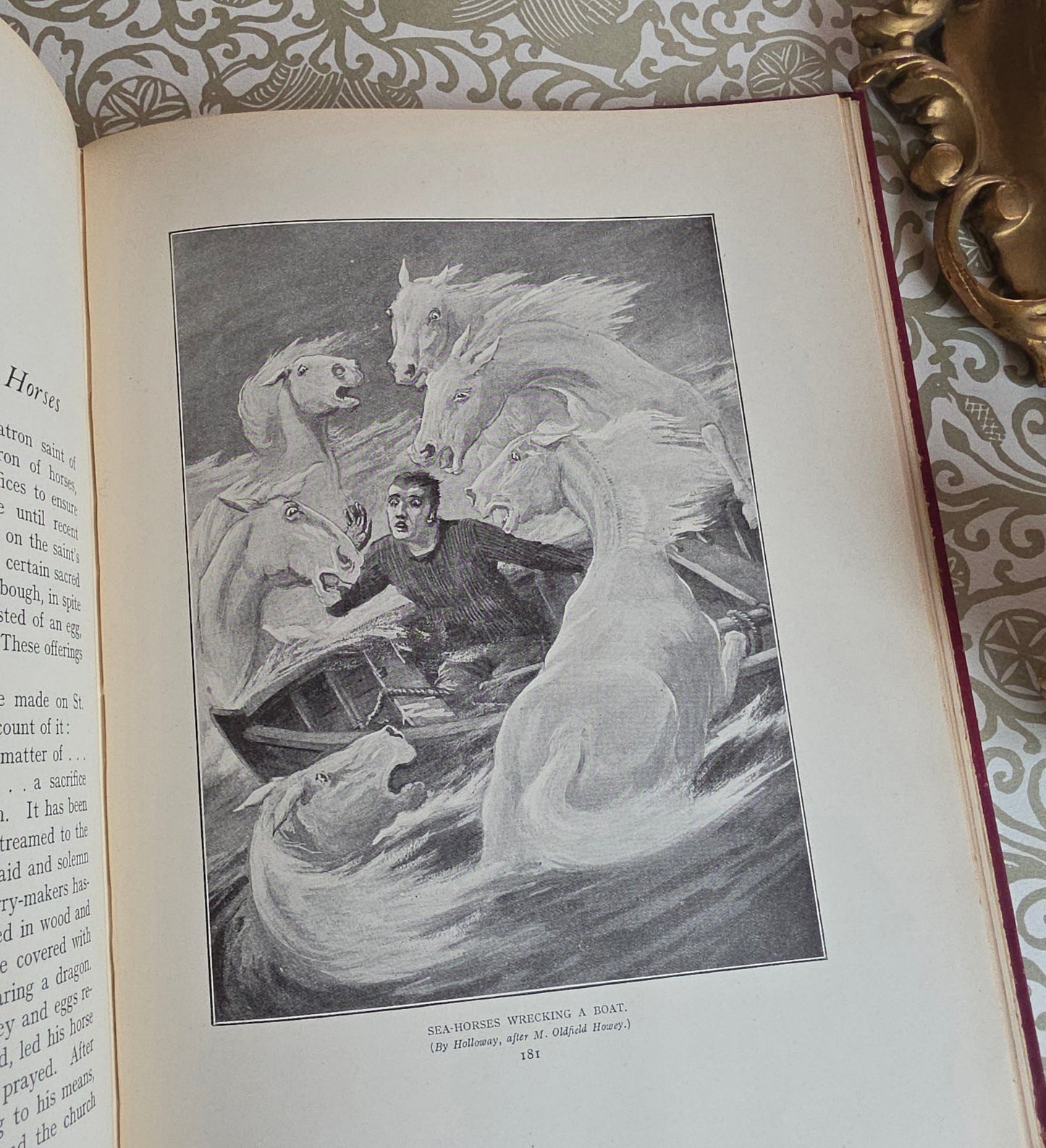 1923 The Horse in Myth and Magic by M Oldfield - Illustrated Antique Book