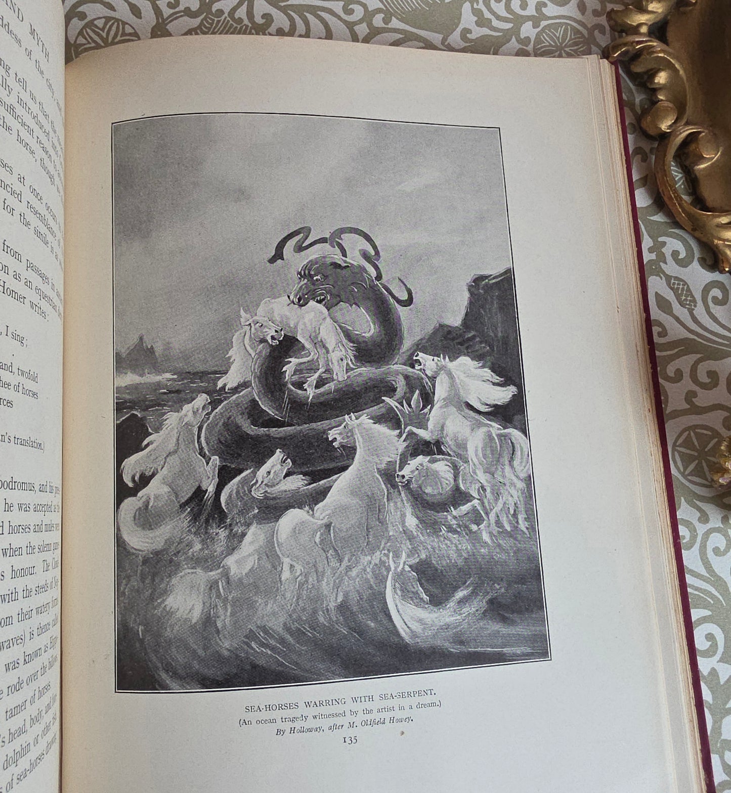 1923 The Horse in Myth and Magic by M Oldfield - Illustrated Antique Book
