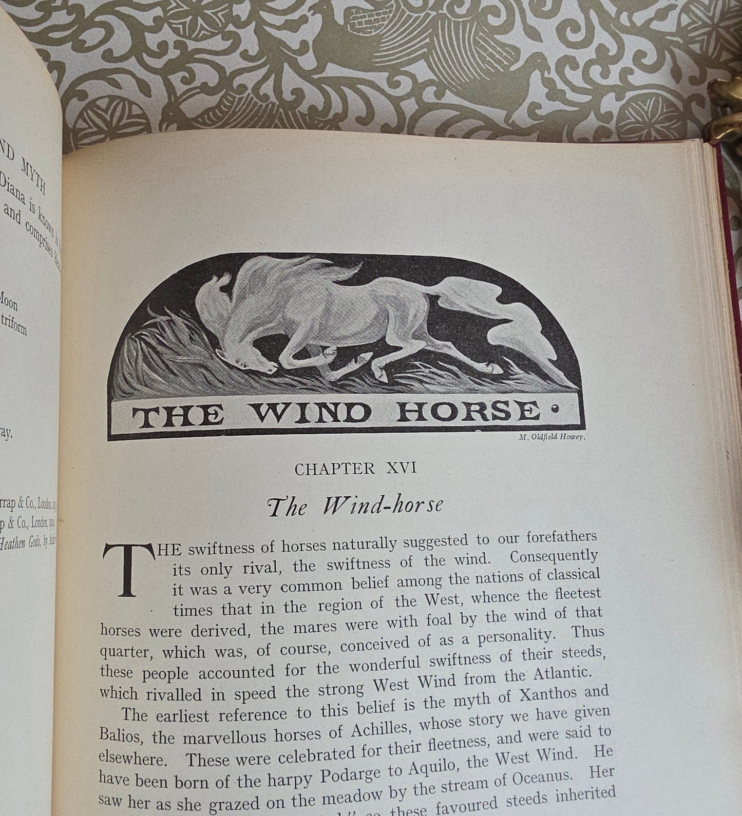 1923 The Horse in Myth and Magic by M Oldfield - Illustrated Antique Book