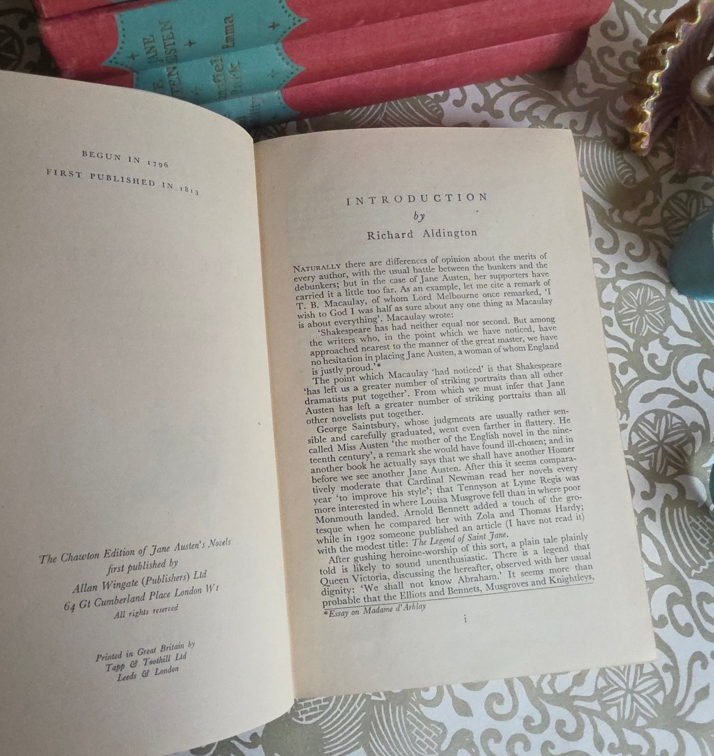 1948 Jane Austen The Chawton Edition Complete Six Volume Set - Vintage
