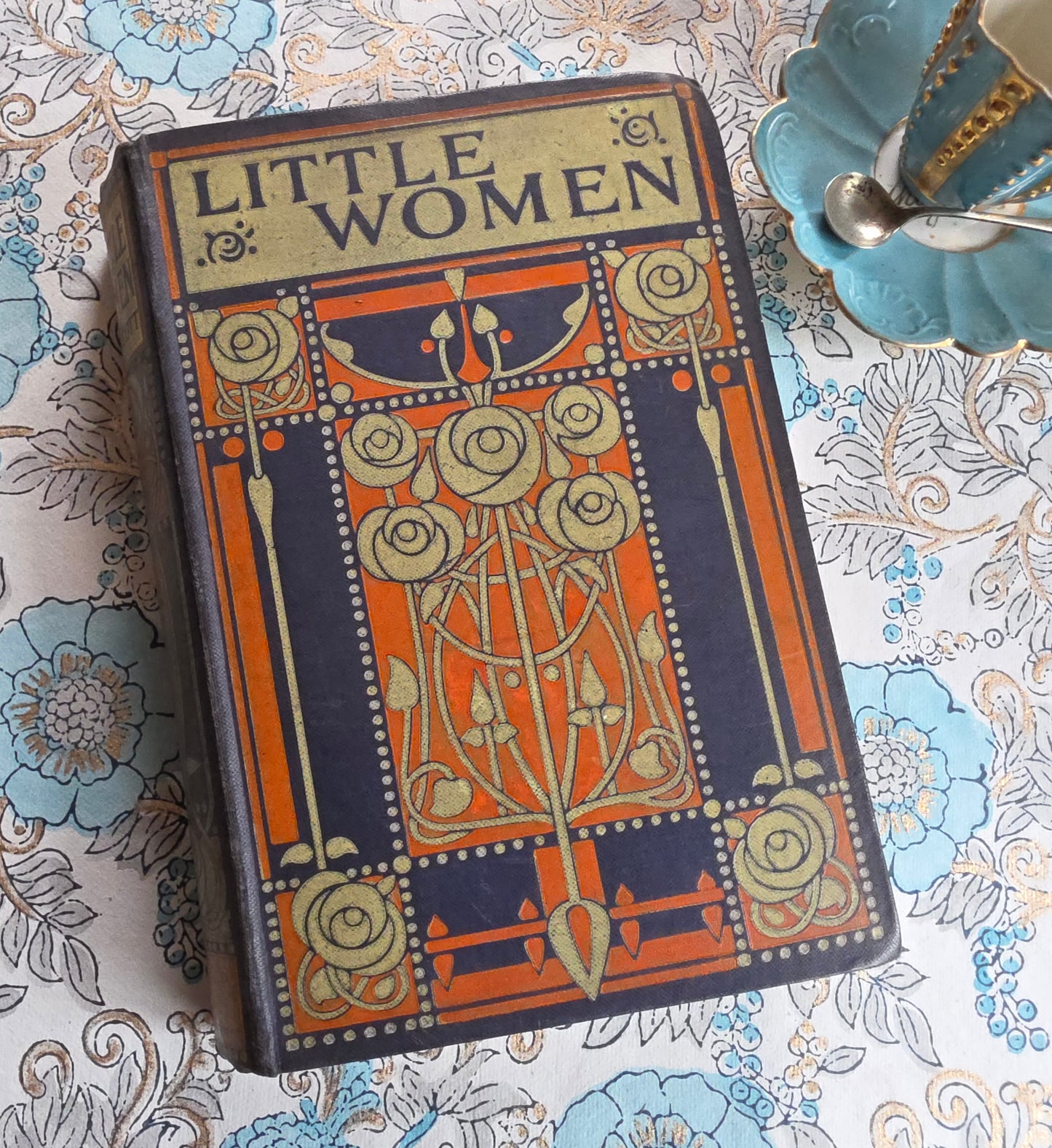 c1910 Little Women by Louisa May Alcott - Antique Art Nouveau Hardback Book