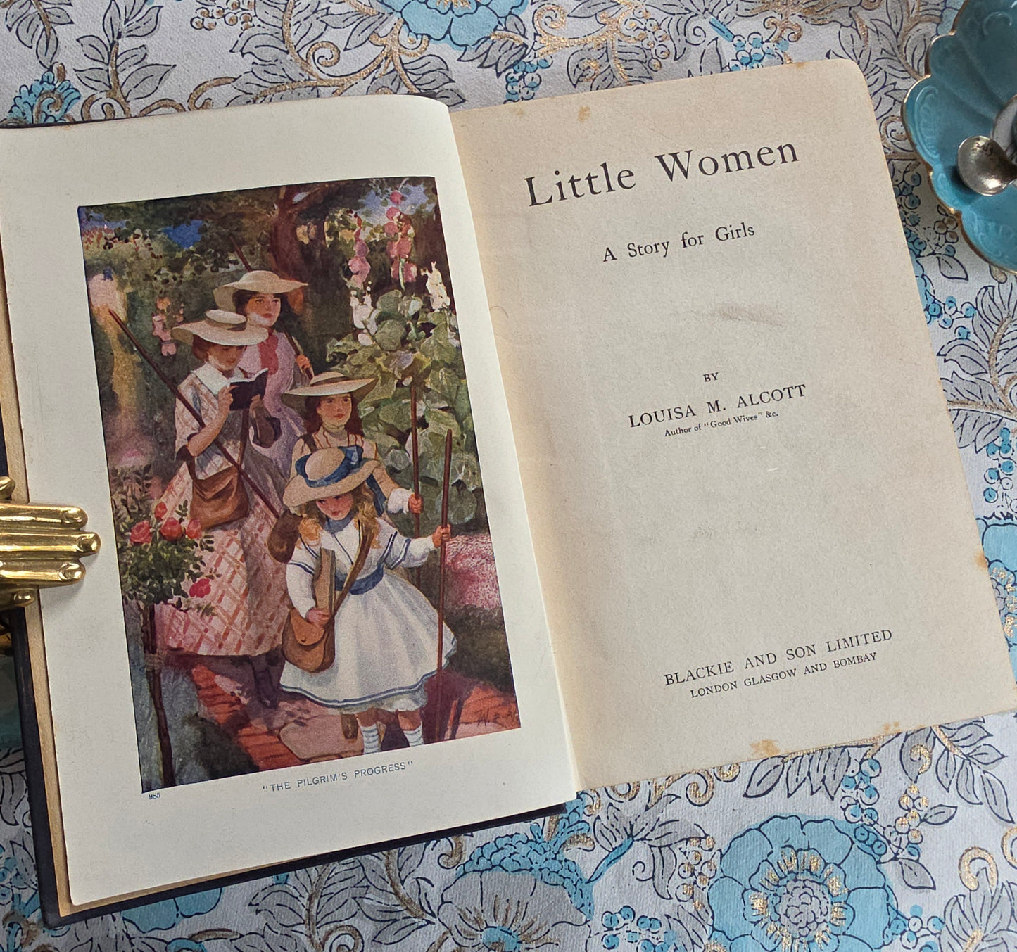 c1910 Little Women by Louisa May Alcott - Antique Art Nouveau Hardback Book