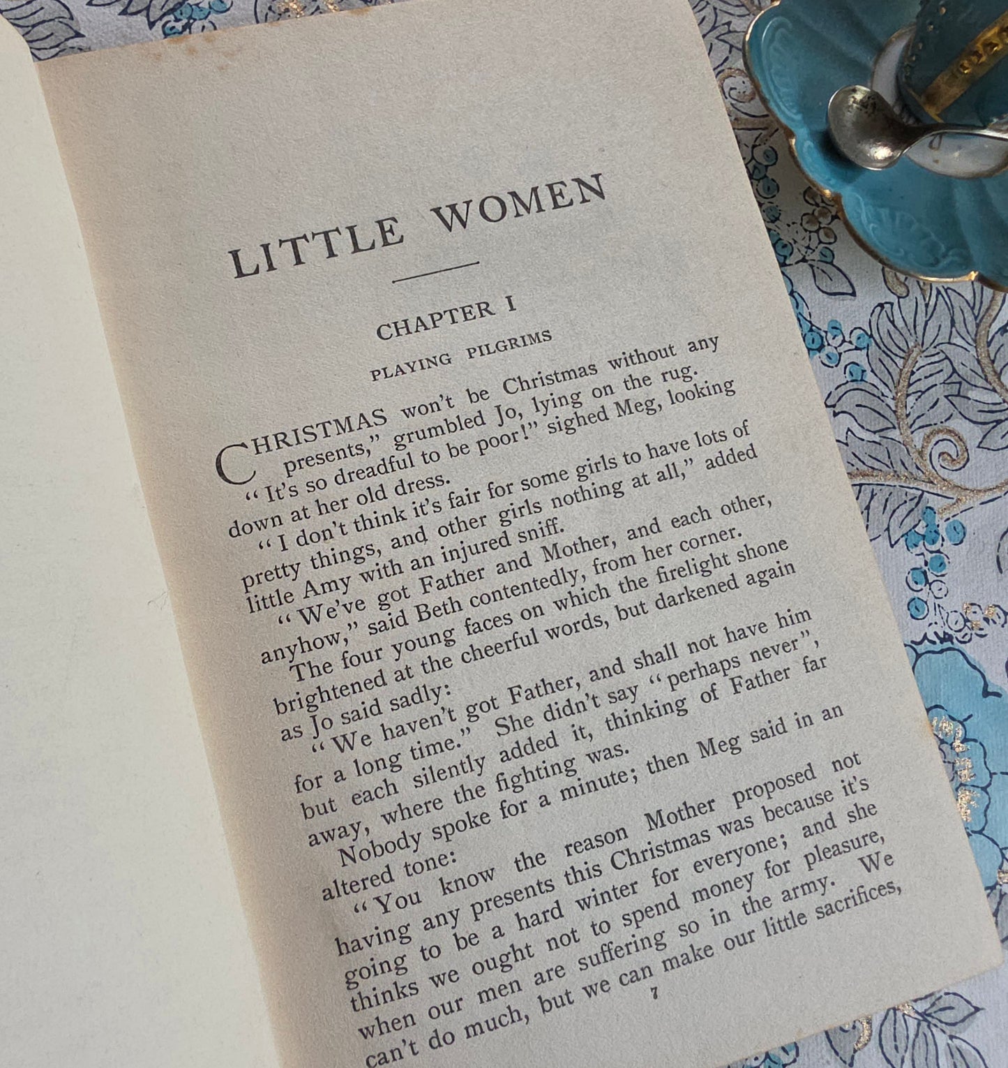 c1910 Little Women by Louisa May Alcott - Antique Art Nouveau Hardback Book