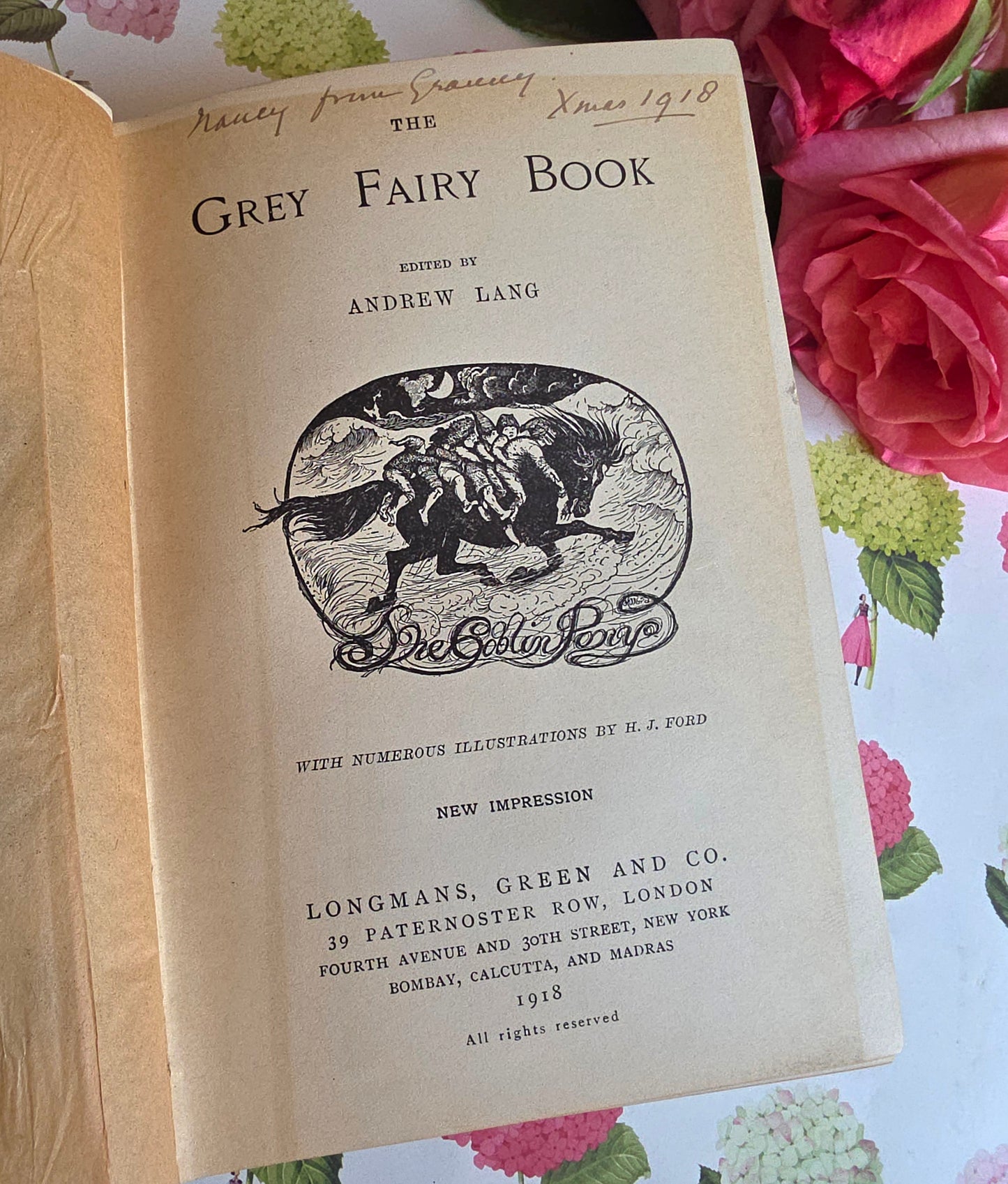1918 The Grey Fairy Book : Beautifully Illustrated Antique Book