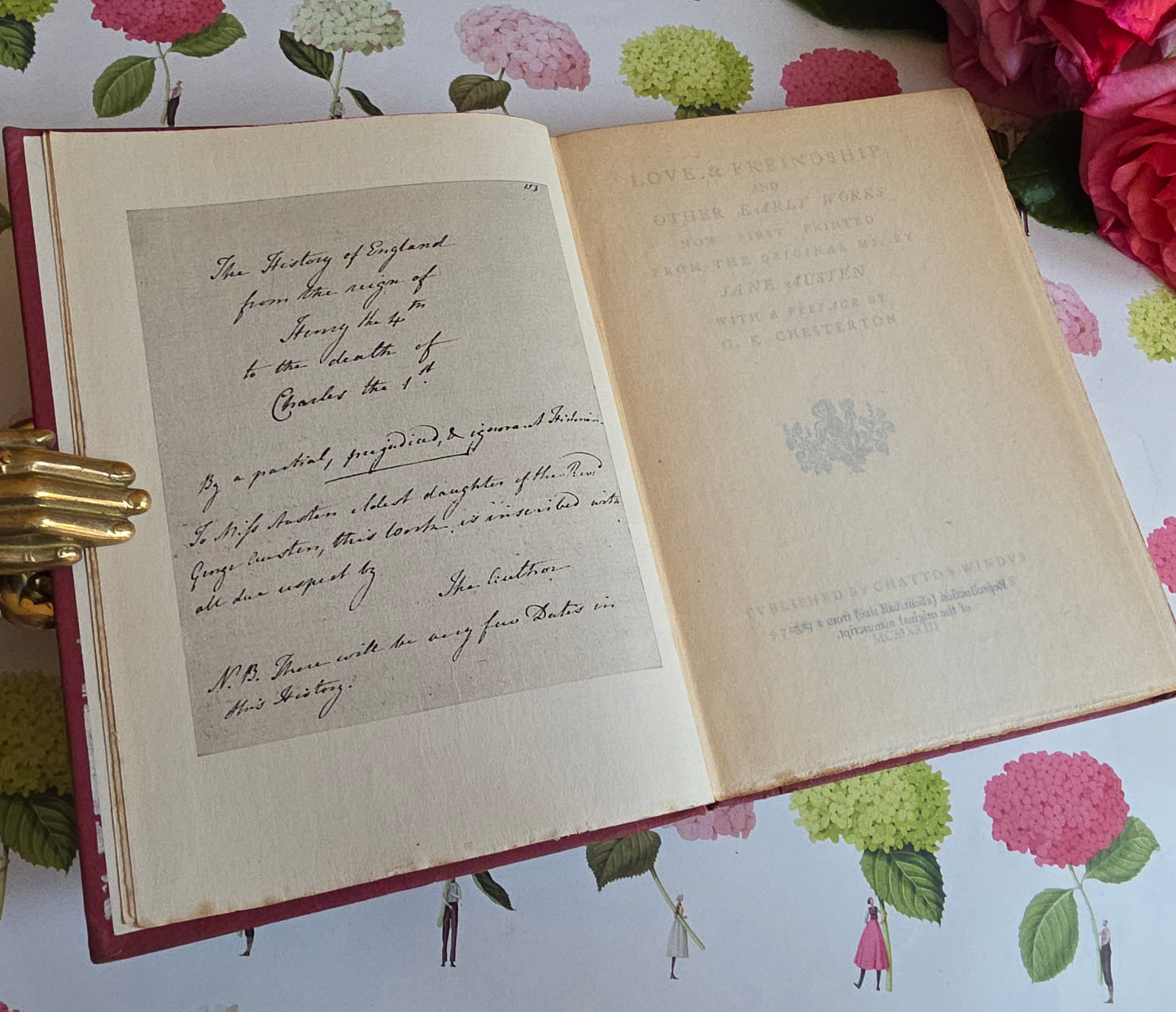 1922 Jane Austen's Love & Freindship  - Antique Book