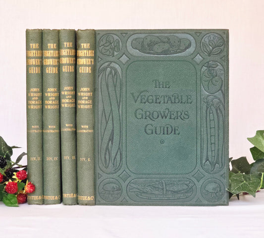 1909 The Vegetable Grower's Guide - Illustrated Antique Book Set
