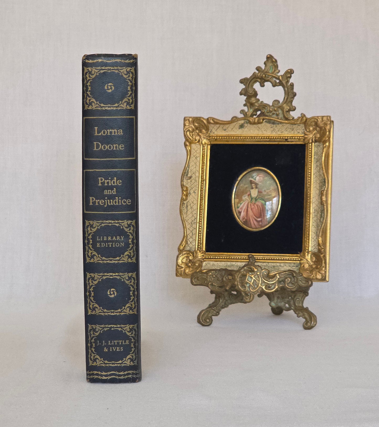 1946 Lorna Doone and Pride & Prejudice - Illustrated Vintage Book of Two Novels