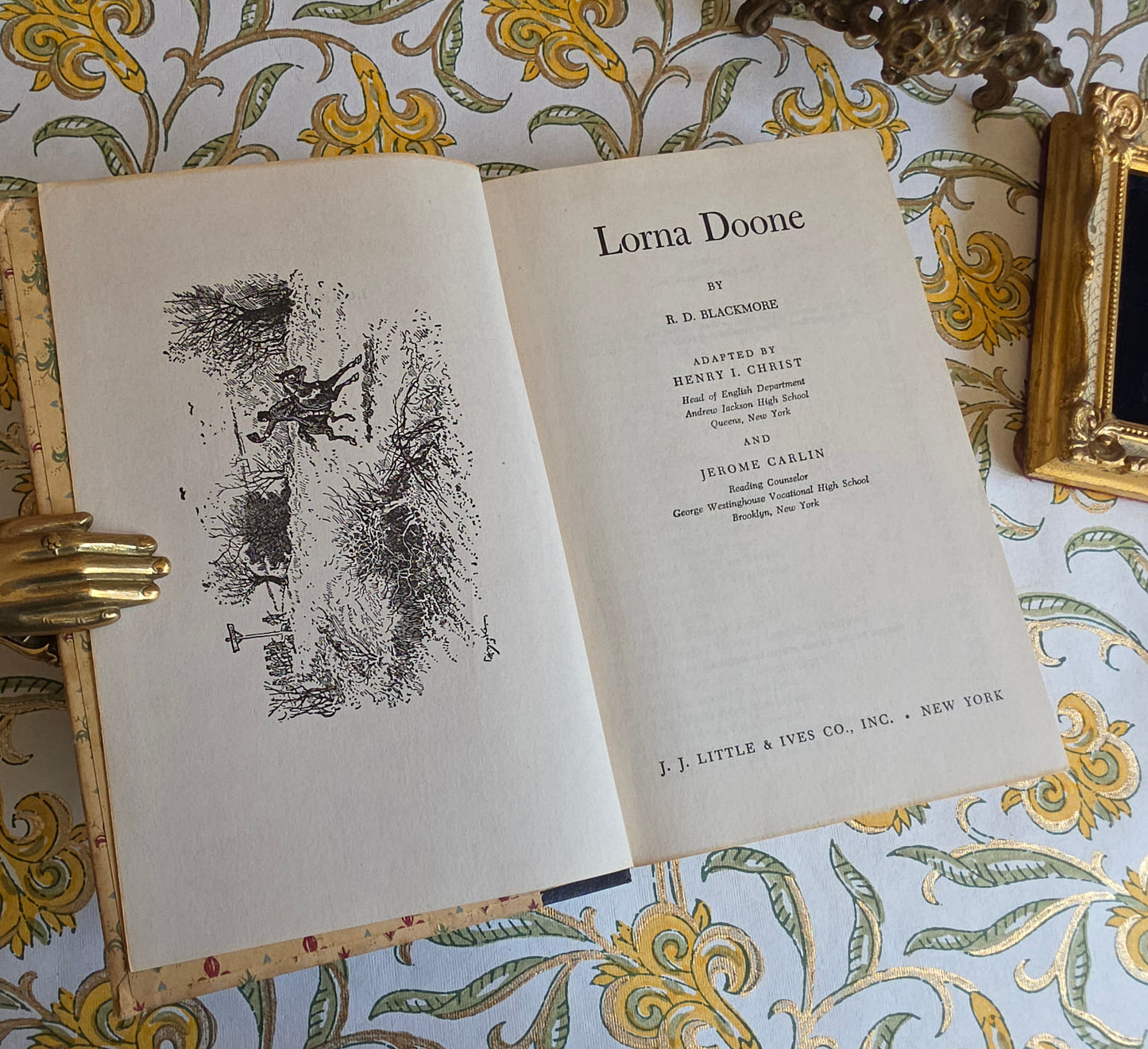 1946 Lorna Doone and Pride & Prejudice - Illustrated Vintage Book of Two Novels