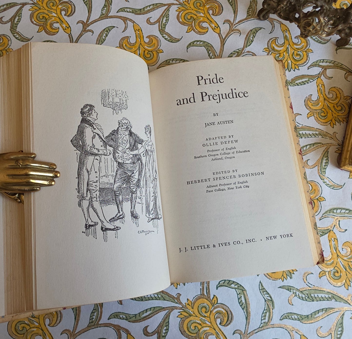 1946 Lorna Doone and Pride & Prejudice - Illustrated Vintage Book of Two Novels