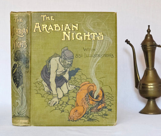 1899 Arabian Nights Entertainments - Profusely Illustrated Large Antique Book