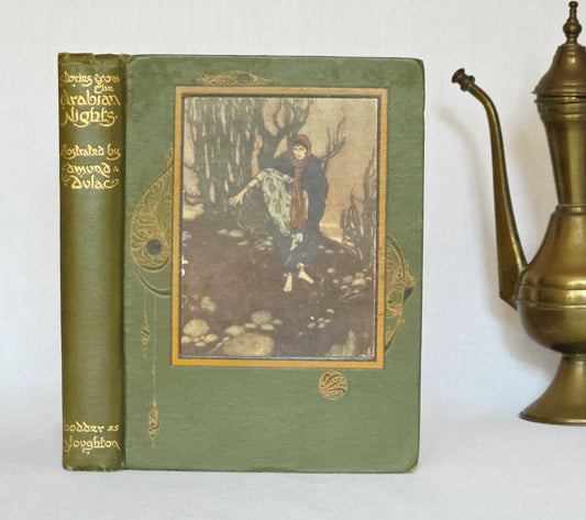 1921 The Arabian Nights Illustrated by Edmund Dulac : Antique Book