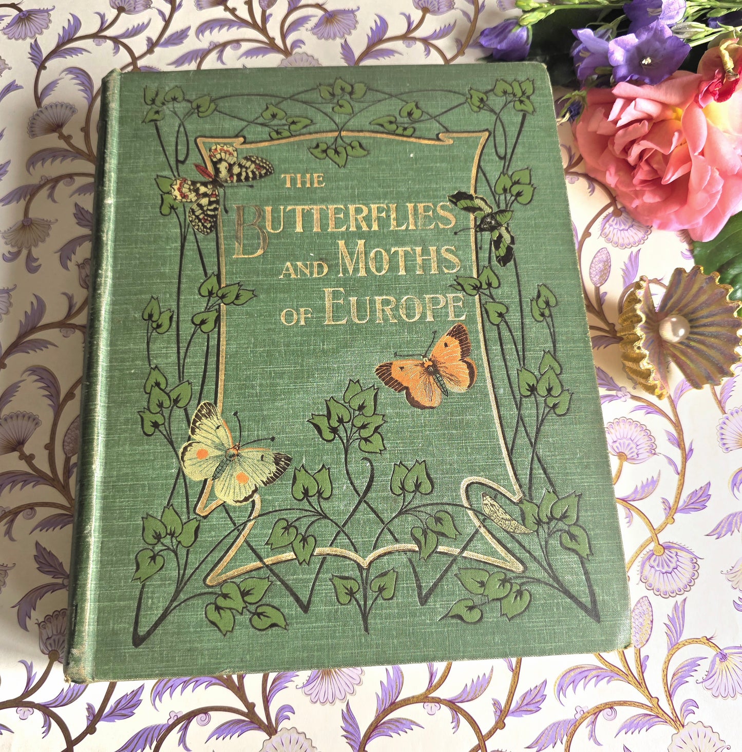 1907 The Butterflies and Moths of Europe by WF Kirby - Large Illustrated Antique Book