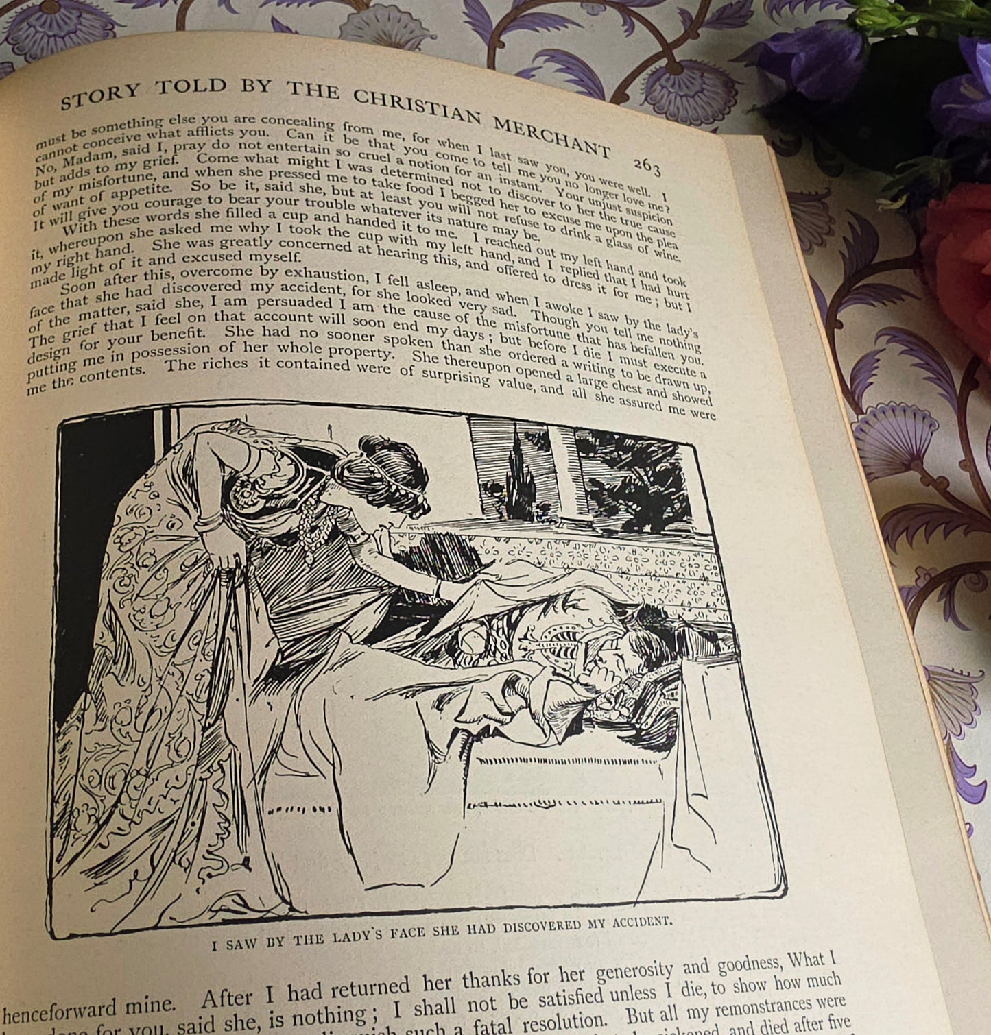1899 Arabian Nights Entertainments - Profusely Illustrated Large Antique Book
