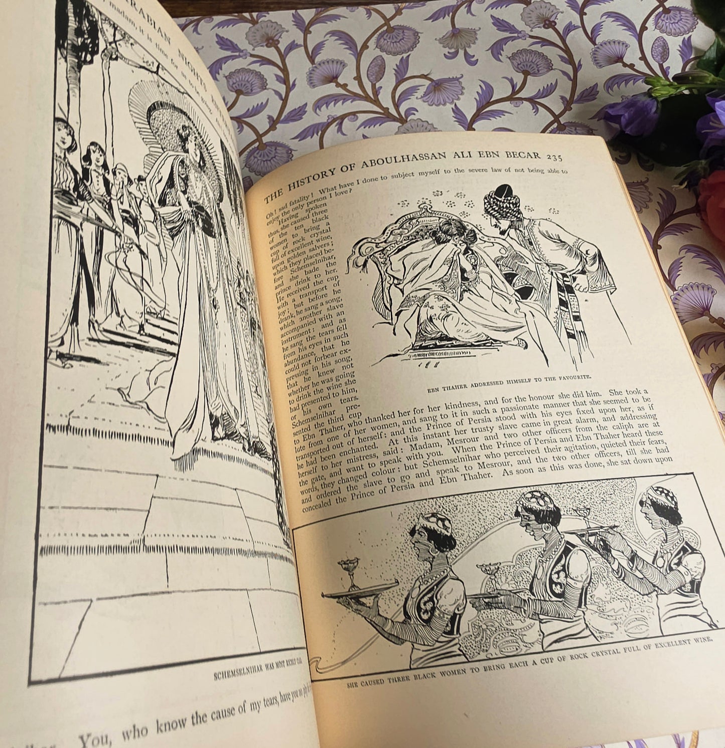 1899 Arabian Nights Entertainments - Profusely Illustrated Large Antique Book