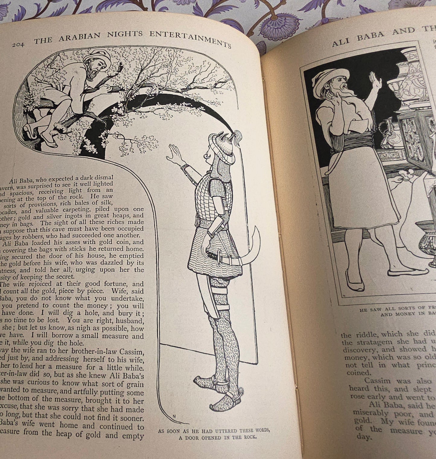 1899 Arabian Nights Entertainments - Profusely Illustrated Large Antique Book