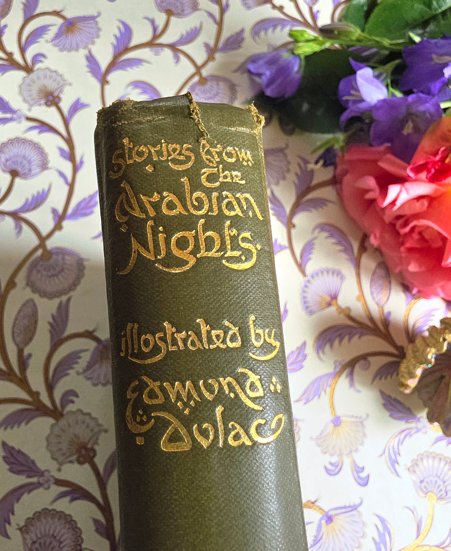 1921 The Arabian Nights Illustrated by Edmund Dulac : Antique Book