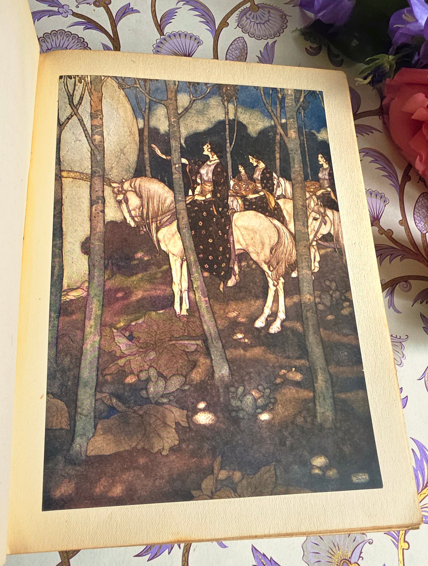 1921 The Arabian Nights Illustrated by Edmund Dulac : Antique Book