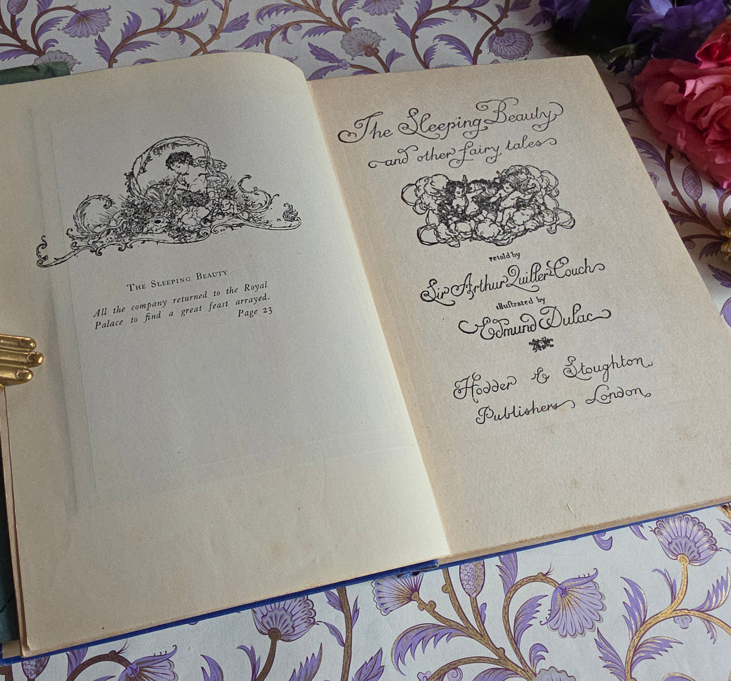 1927 Sleeping Beauty and Other Fairy Tales - Vintage - Illustrated by Edmund Dulac