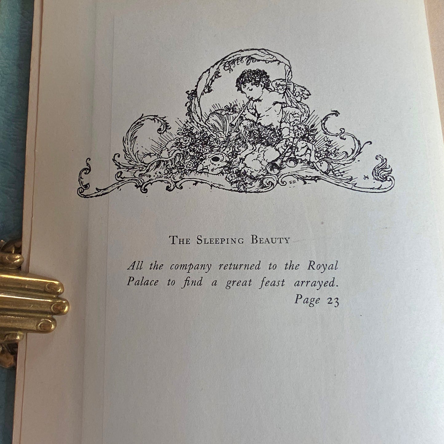 1927 Sleeping Beauty and Other Fairy Tales - Vintage - Illustrated by Edmund Dulac