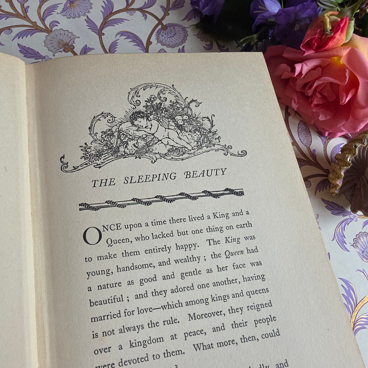 1927 Sleeping Beauty and Other Fairy Tales - Vintage - Illustrated by Edmund Dulac