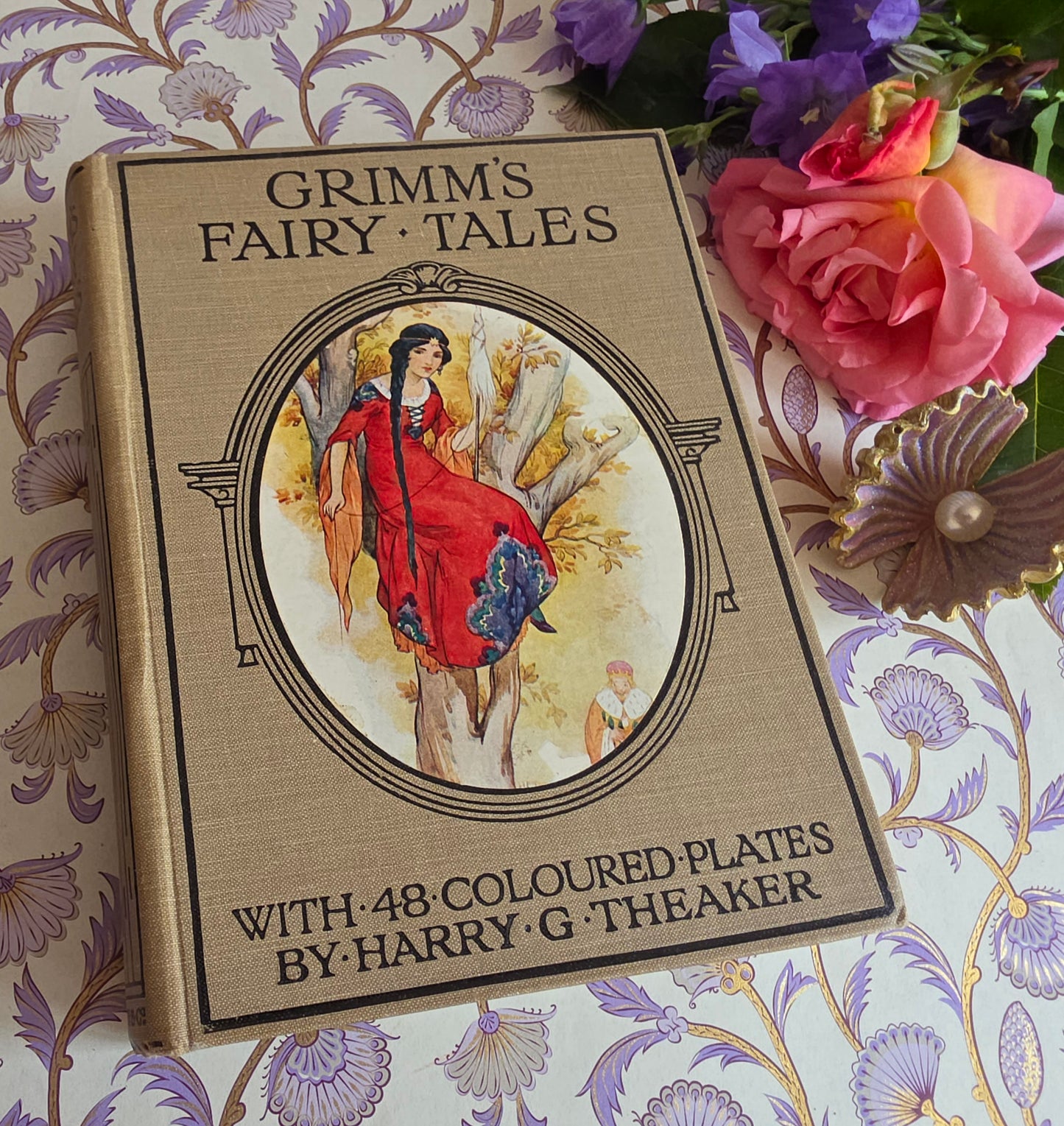 1920 Grimm's Fairy Tales - Illustrated Antique Book