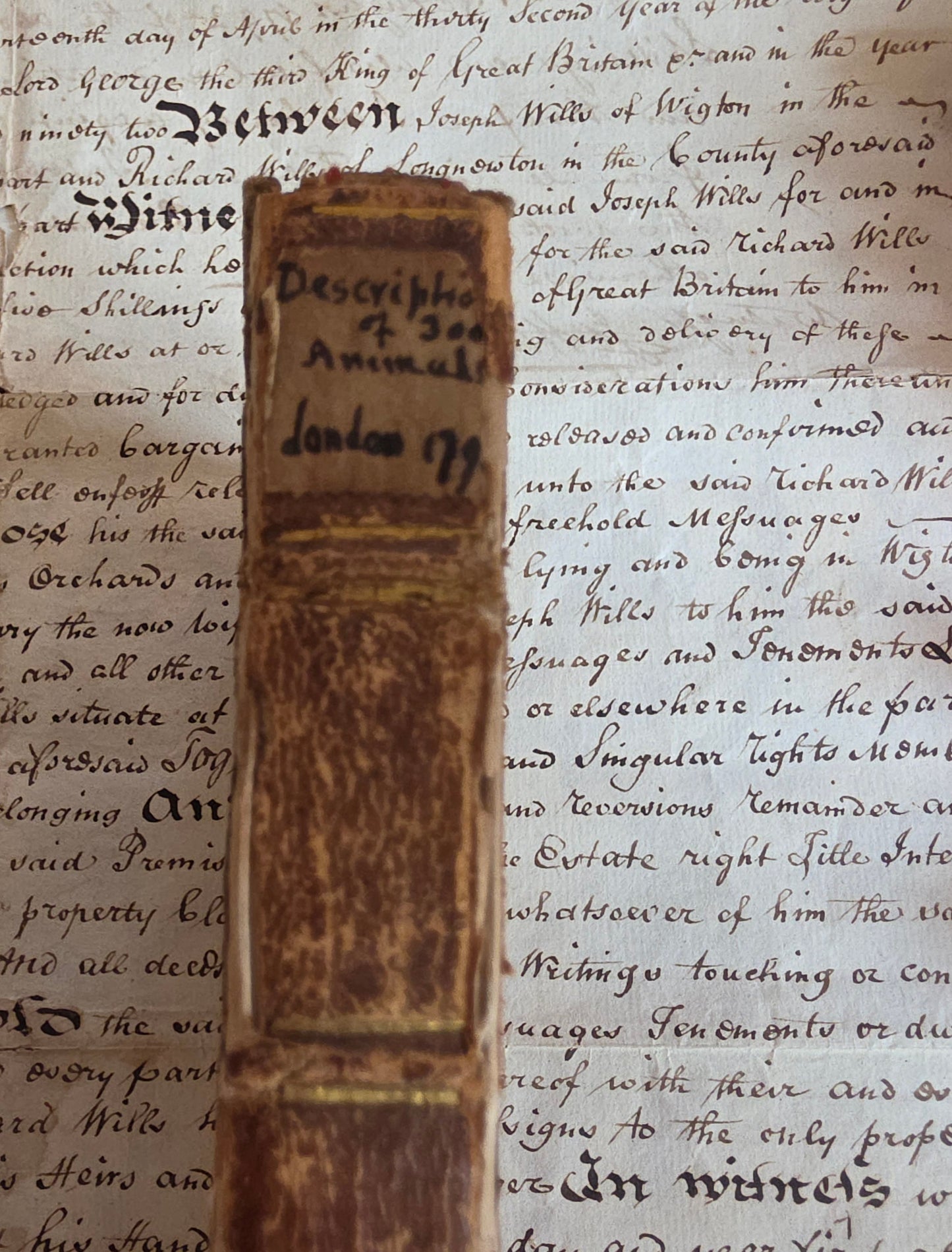 1791 A Description of Three Hundred Animals - Antique Book - Unicorns, Dragons etc.