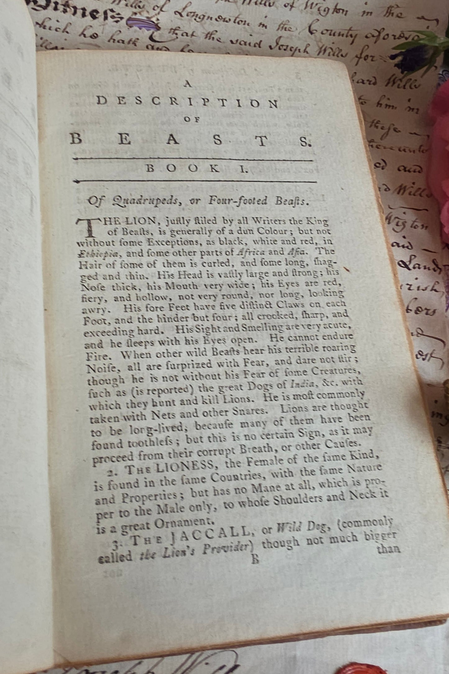 1791 A Description of Three Hundred Animals - Antique Book - Unicorns, Dragons etc.
